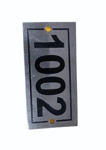 Stainless Steel Room Number Plate