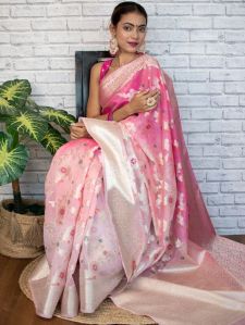 semi georgette dyeable saree