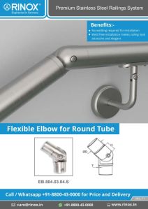 flexible elbow for round tube