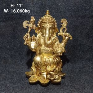Super fine finished Brass Ganesha statues