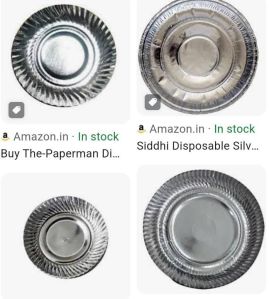 Silver Paper Plates