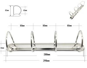 4D Ring Binder Clip 65mm