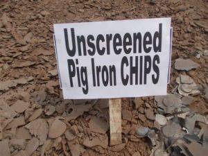Unscreened Pig Iron Chips