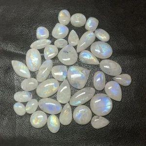 Rainbow Moonstone Cabochon Gemstone