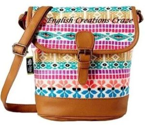 Jute printed handbags