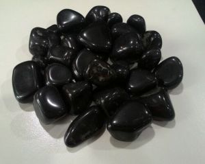 Black Polished Pebbles