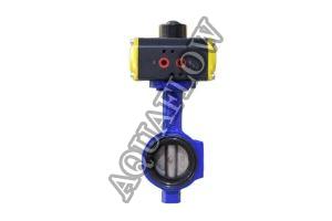 Pneumatic Actuator Operated Wafer type Butterfly Valve