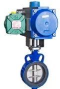 Actuated butterfly valves