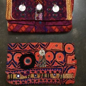 MIRRORWORK BANJARA COIN EVENING CLUTCH BAG