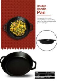 Cast Iron Double Handle Pan