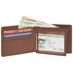 Mens Tan Leather Wallet