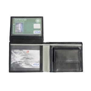 Mens Black Leather Purse
