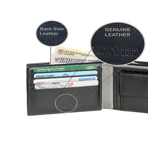 Mens Black Leather Purse