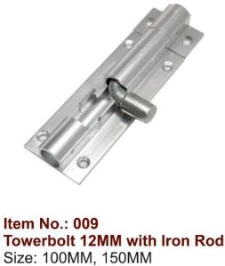 12mm Tower Bolt with Iron Rod