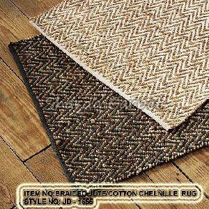Braided Jute Cotton Chenille Rug