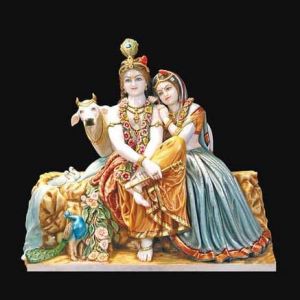 Marble Radha Krishna Statue