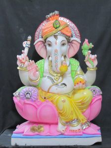 White Marble Ganesh Statue