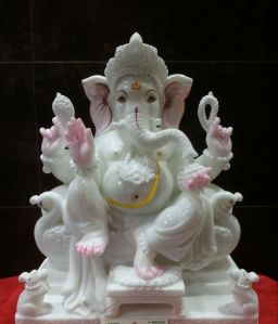 White Marble Ganesh Statue