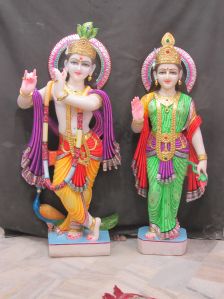 Marble Radha Krishna Statue