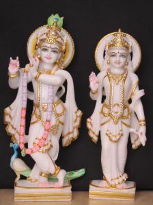 Marble Radha Krishna Statue