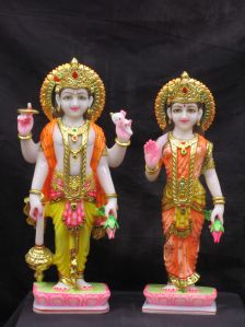 Marble Laxmi Narayan Statue