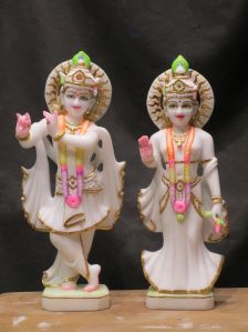 Marble Radha Krishna Statue