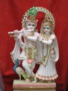 Marble Radha Krishna Statue