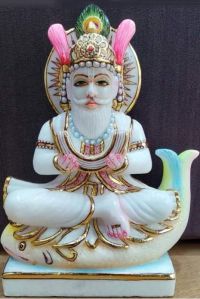 Marble Jhulelal Statue