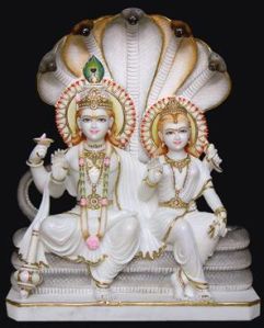 Marble Laxmi Narayan Statue