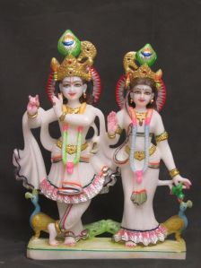 Marble Radha Krishna Statue