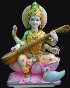 Marble Saraswati Statue
