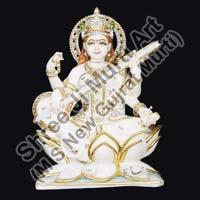 Marble Saraswati Statue 08