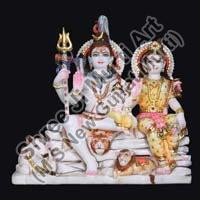 Marble Shiva Parvati Statue 06