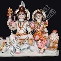 Marble Shiva Parvati Statue 11