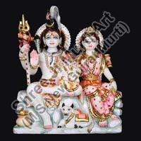 Marble Shiva Parvati Statue 13