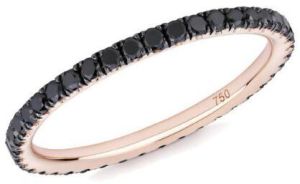 0.42 Ct Diamond Rose Gold Full Eternity Ring For Women