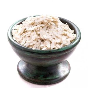white rice flakes