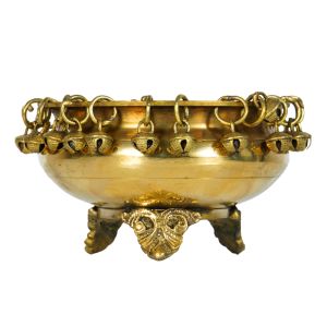 Brass Urli Bowl With Ghungroo