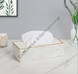 Marble Inlay Work Tissue Box