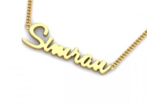Customized Gold Plated Name Necklace