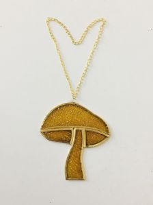 Mushroom Shape Glass Hanging