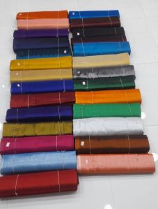 Erode Silk Poly Dyed Fabric