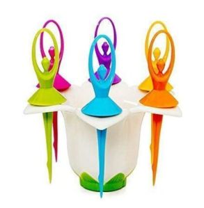 Dancing Doll Fruit Fork Cutlery Set