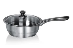 Encapsulated Professional Sauce Pan with Steel Handle