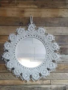 Macrame Wall Hanging Mirror