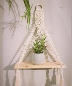 PH119 Macrame Plant Shelf