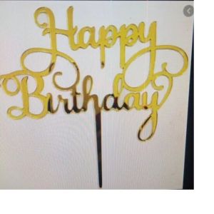 Acrylic Cake Topper