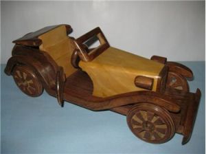 Wooden Vintage Car