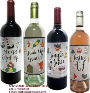 Wine Bottle Sticker