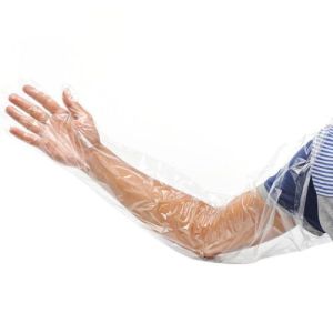 disposable plastic veterinary 90cm long gloves